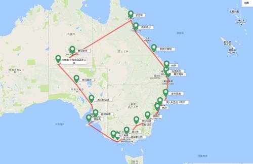 澳大利亚旅游攻略，澳大利亚旅游攻略路线图