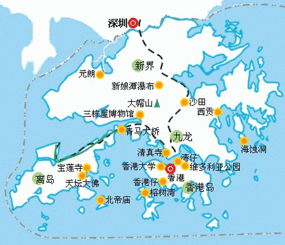 香港旅游全攻略，香港旅游全攻略绘制图